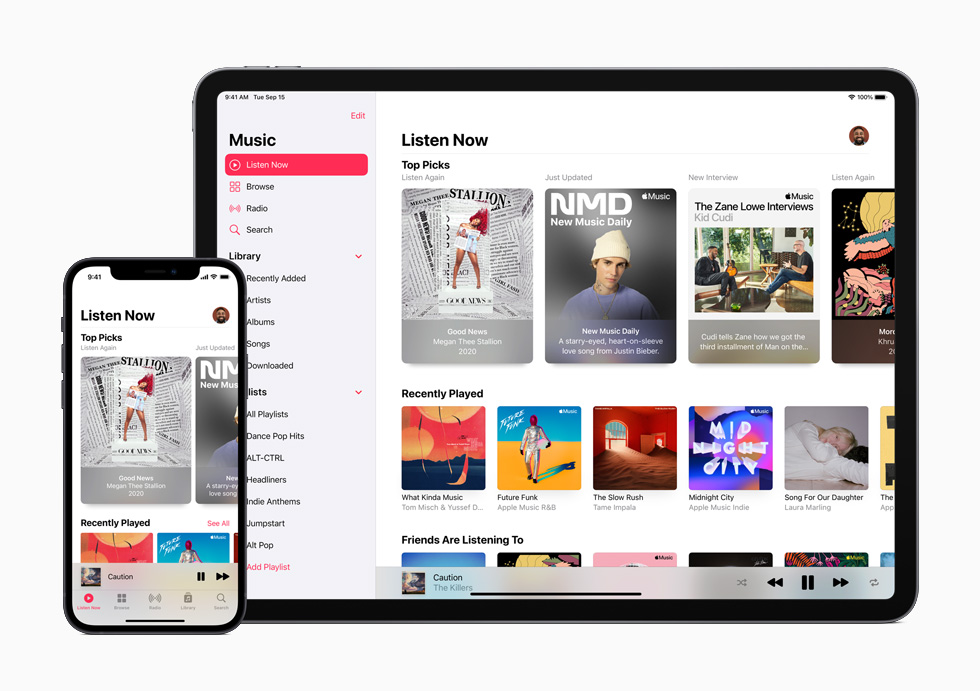 De Luister nu-feature van Apple Music. 