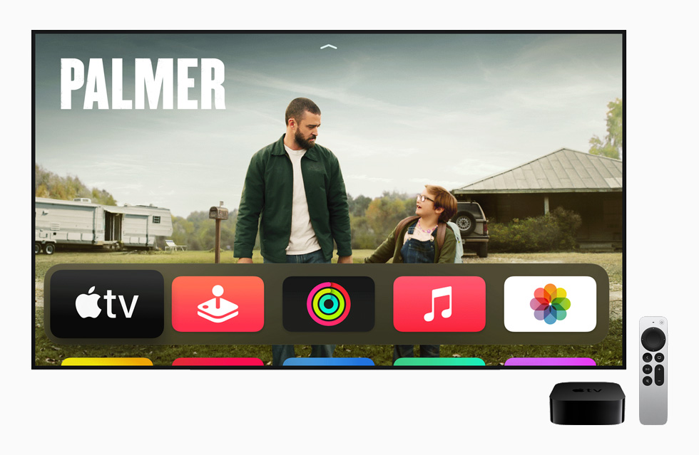L’écran d’accueil de l’Apple TV.