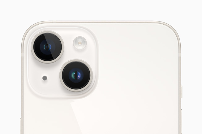 Imagen de la nueva cámara principal de 12 Mpx del iPhone 14 y el iPhone 14 Plus.