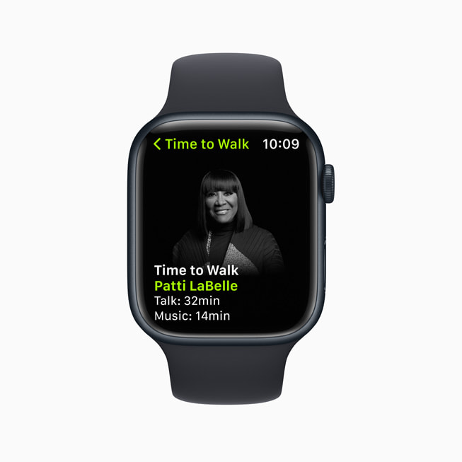 Marcher est affiché sur une Apple Watch.