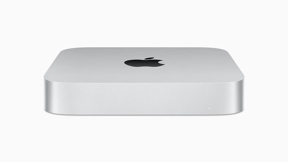 Mac mini with M2 is shown in close-up.