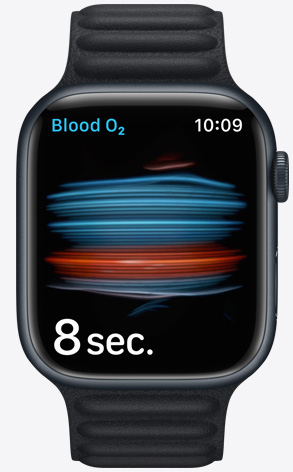 Apple Watch showing Blood Oxygen