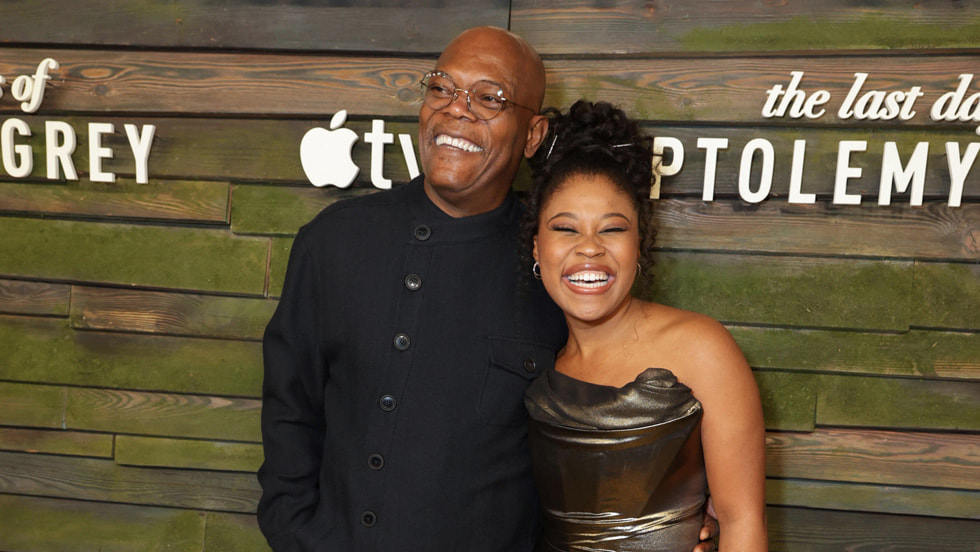 Samuel L. Jackson and Dominique Fishback at “The Last Days of Ptolemy Grey” premiere screening