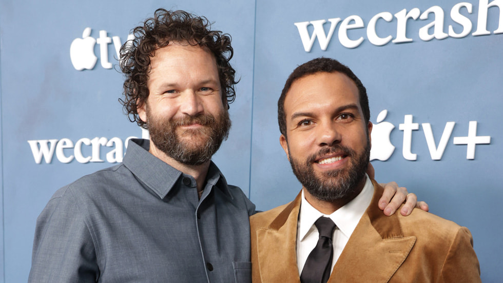 Kyle Marvin and O-T Fagbenle at the “WeCrashed” world premiere