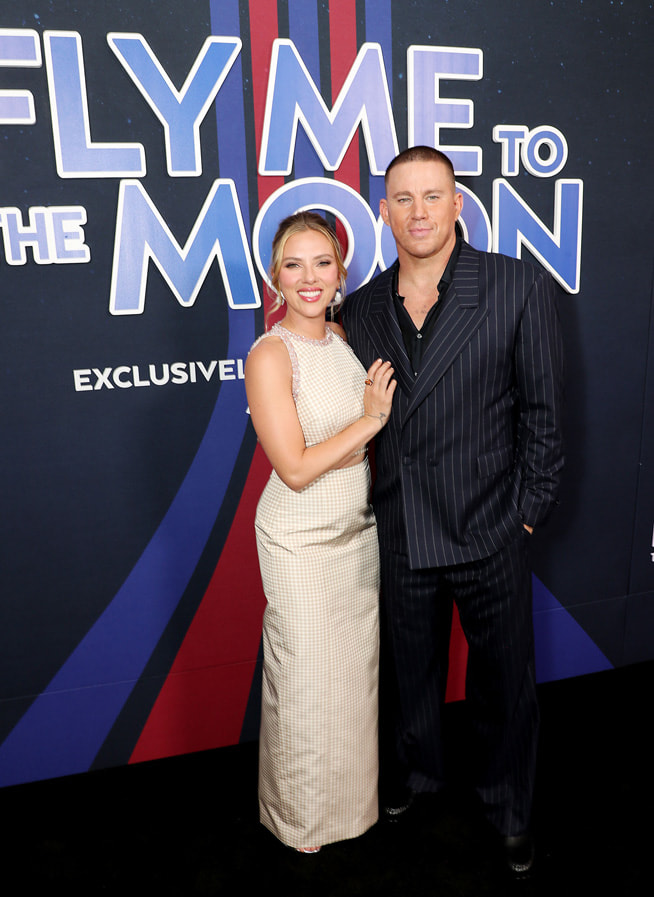 Scarlett Johansson and Channing Tatum attend the Apple Original Films’ premiere of “Fly Me to the Moon” at AMC Lincoln Square 13. “Fly Me to the Moon” premieres globally in theatres on Friday, July 12, 2024. 