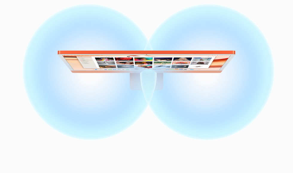 illustration of the soundstage produced by iMac