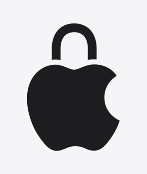 Logo súkromia Apple.