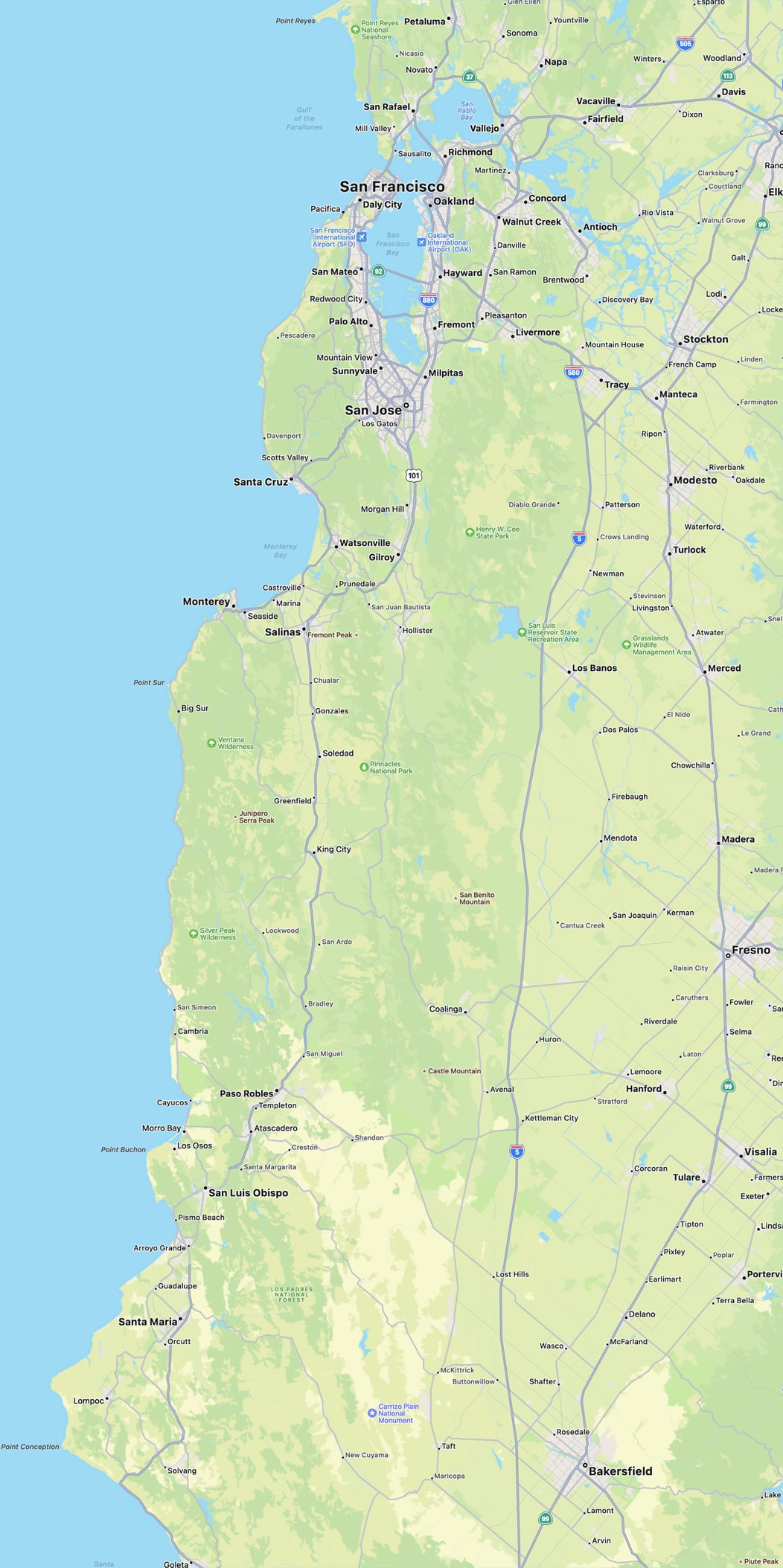 Detallado mapa de elevación de España con carreteras, principales ciudades  y aeropuertos, España, Europa