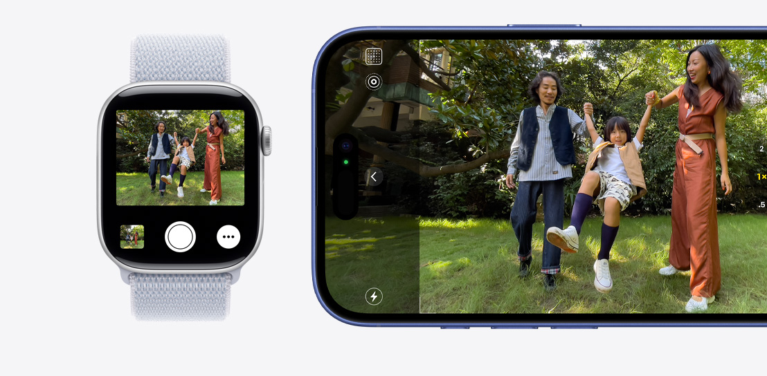 The Precision Finding screen on an Apple Watch Series 10 showing that the watch user's iPhone is six metres away.